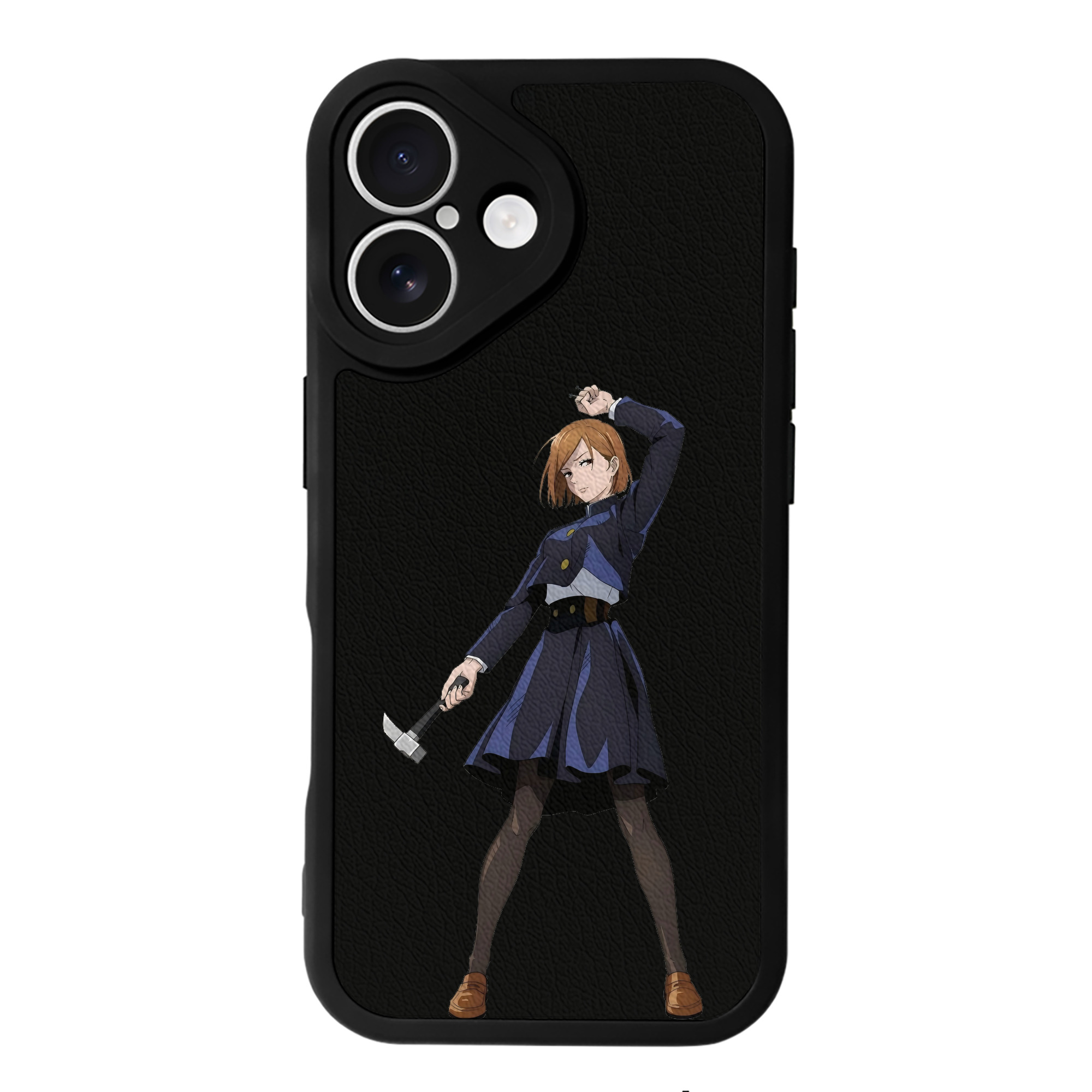 （画像用） 呪術廻戦 Jujutsu Kaisen 【iPhone 16シリーズ対応】シリコンスマホケース（レザー調） 材質：シリコン